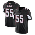 Johmsee A.Cardinals #55 Dante Stills Player Black Vapor Limited Home Game Stitched Jerseys