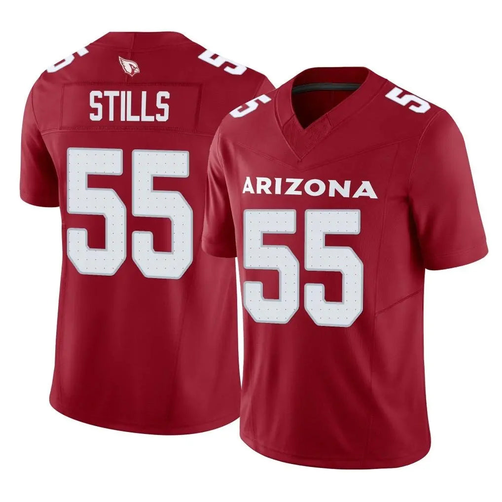 Johmsee A.Cardinals #55 Dante Stills Player Cardinal Vapor F.U.S.E. Limited Home Game Stitched Jerseys