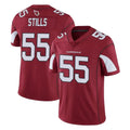 Johmsee A.Cardinals #55 Dante Stills Player Cardinal Vapor Limited Home Game  Stitched Jerseys