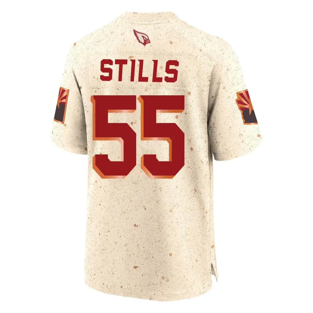 Johmsee A.Cardinals #55 Dante Stills Player Cream Rivalries Collection Game Stitched Jerseys
