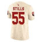 Johmsee A.Cardinals #55 Dante Stills Player Cream Rivalries Collection Vapor Limited Home Game Stitched Jerseys