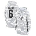 Johmsee A.Cardinals #6 James Conner Player Camo Salute to Service Hoodies Stitched Jerseys
