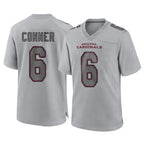 Johmsee A.Cardinals #6 James Conner Player Gray Fashion Home Game Stitched Jerseys