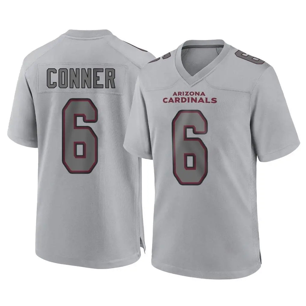 Johmsee A.Cardinals #6 James Conner Player Gray Fashion Home Game Stitched Jerseys
