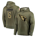 Johmsee A.Cardinals #6 James Conner Player Olive Salute to Service Limited Hoodie Stitched Jerseys