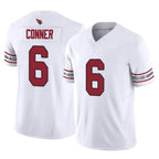 Johmsee A.Cardinals #6 James Conner Player White Vapor F.U.S.E. Limited Home Game Stitched Jerseys