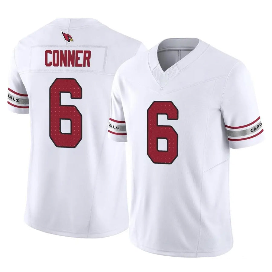Johmsee A.Cardinals #6 James Conner Player White Vapor F.U.S.E. Limited Home Game Stitched Jerseys