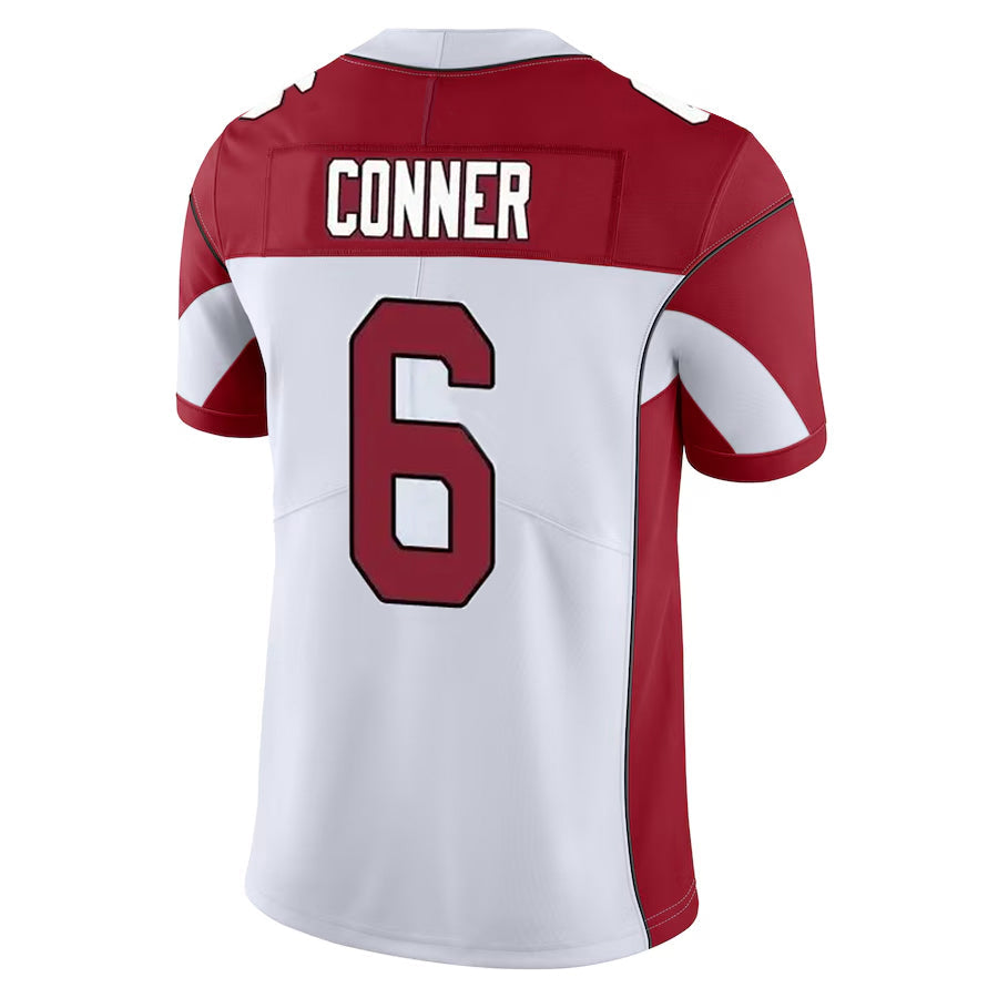 Johmsee A.Cardinals #6 James Conner Player White Vapor Limited Home Game Stitched Jerseys