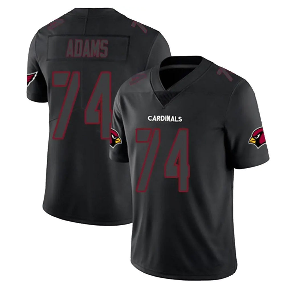 Johmsee A.Cardinals #74 Isaiah Adams Player Black Impact Limited Home Game Stitched Jerseys