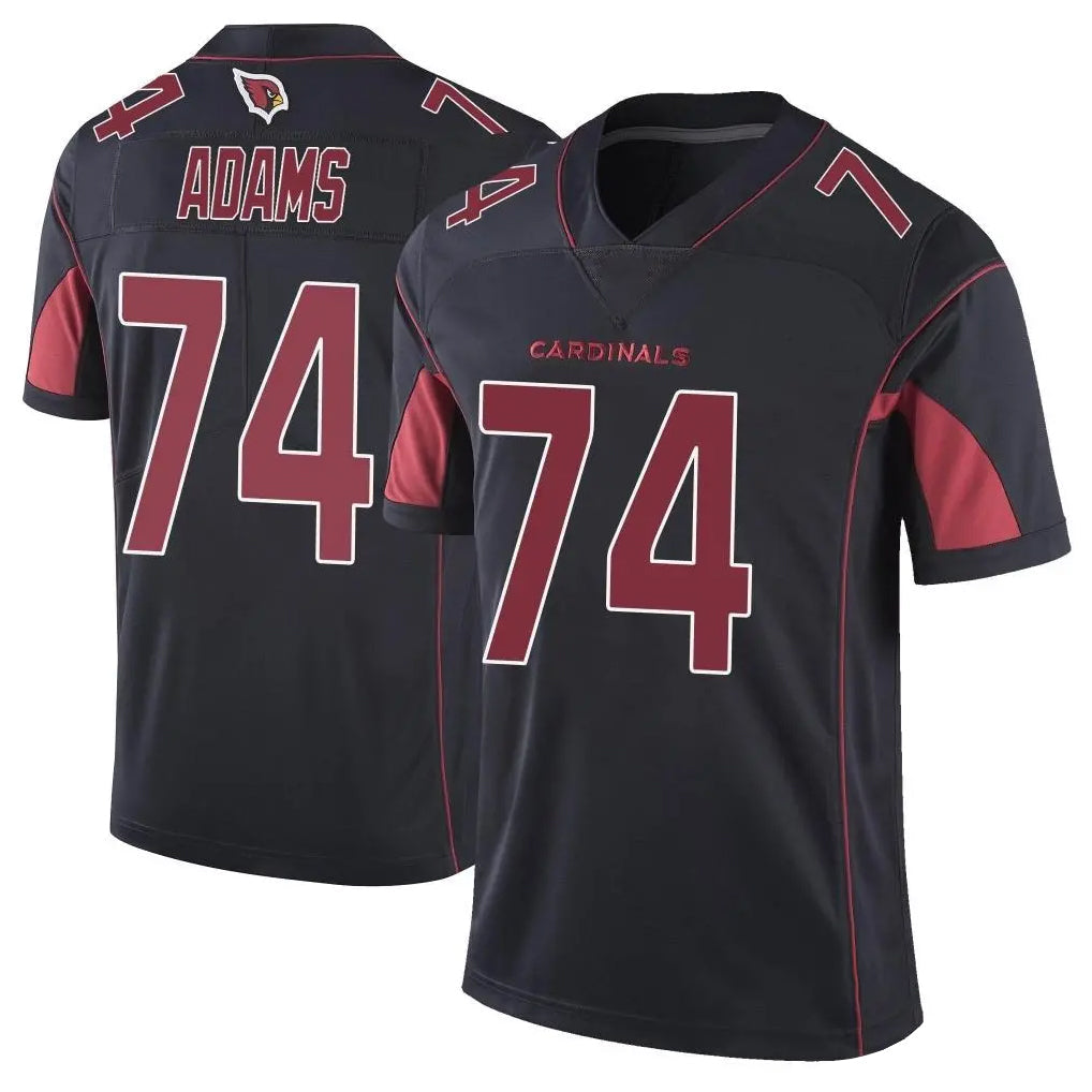 Johmsee A.Cardinals #74 Isaiah Adams Player Black Limited Elite Home Game Stitched Jerseys