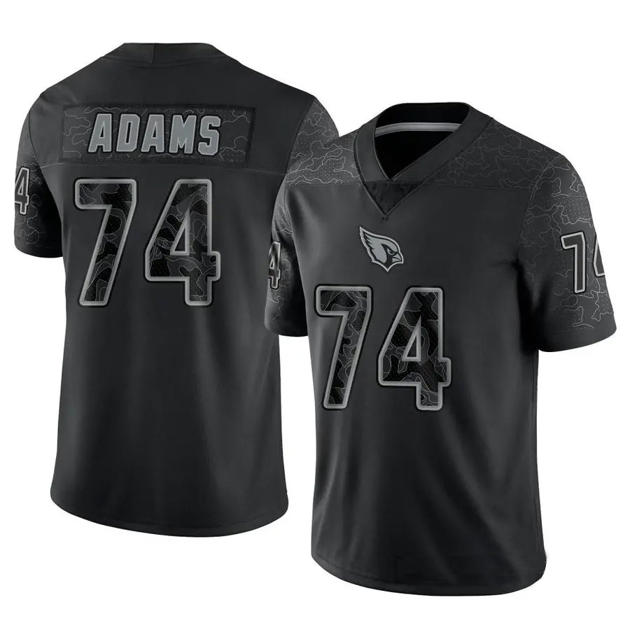 Johmsee A.Cardinals #74 Isaiah Adams Player Black RFLCTV Limited Stitched Jerseys