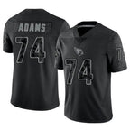 Johmsee A.Cardinals #74 Isaiah Adams Player Black RFLCTV Limited Stitched Jerseys