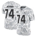 Johmsee A.Cardinals #74 Isaiah Adams Player Camo Salute to Service Limited Home Stitched Jerseys