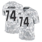 Johmsee A.Cardinals #74 Isaiah Adams Player Camo Salute to Service Limited Home Stitched Jerseys