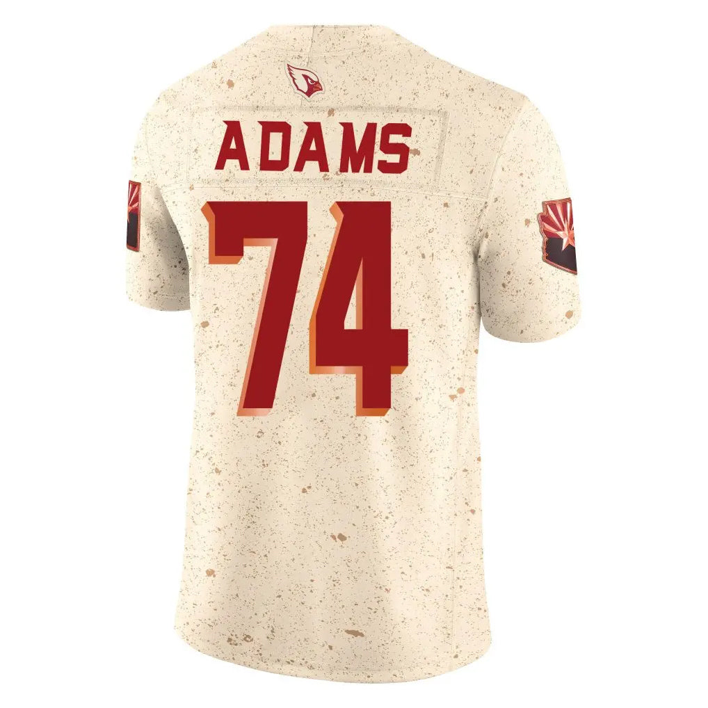 Johmsee A.Cardinals #74 Isaiah Adams Player Cream Rivalries Collection Vapor Limited Home Game Stitched Jerseys