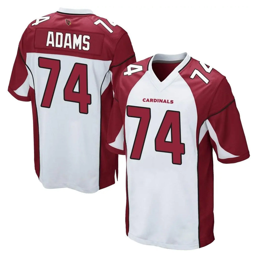Johmsee A.Cardinals #74 Isaiah Adams Player White Home Game Stitched Jerseys