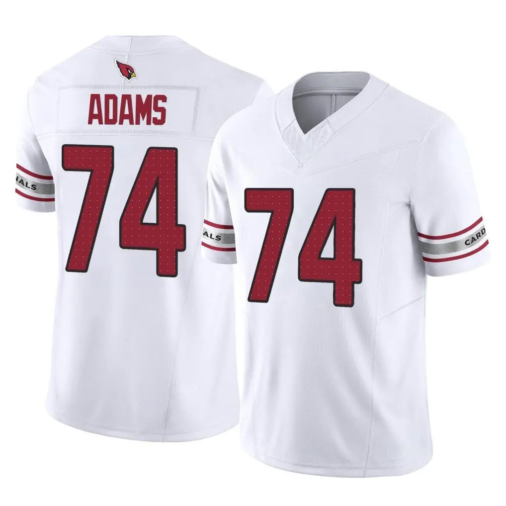 Johmsee A.Cardinals #74 Isaiah Adams Player White Vapor F.U.S.E. Limited Home Game Stitched Jerseys