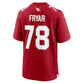 A.Cardinals #78 Josh Fryar Cardinal Team Game Jersey Stitched American Football Jerseys