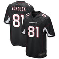 Johmsee A.Cardinals #81 Travis Vokolek Player Black Game Stitched Jerseys