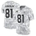 Johmsee A.Cardinals #81 Travis Vokolek Player Camo Salute to Service Limited Stitched Stitched Jerseys