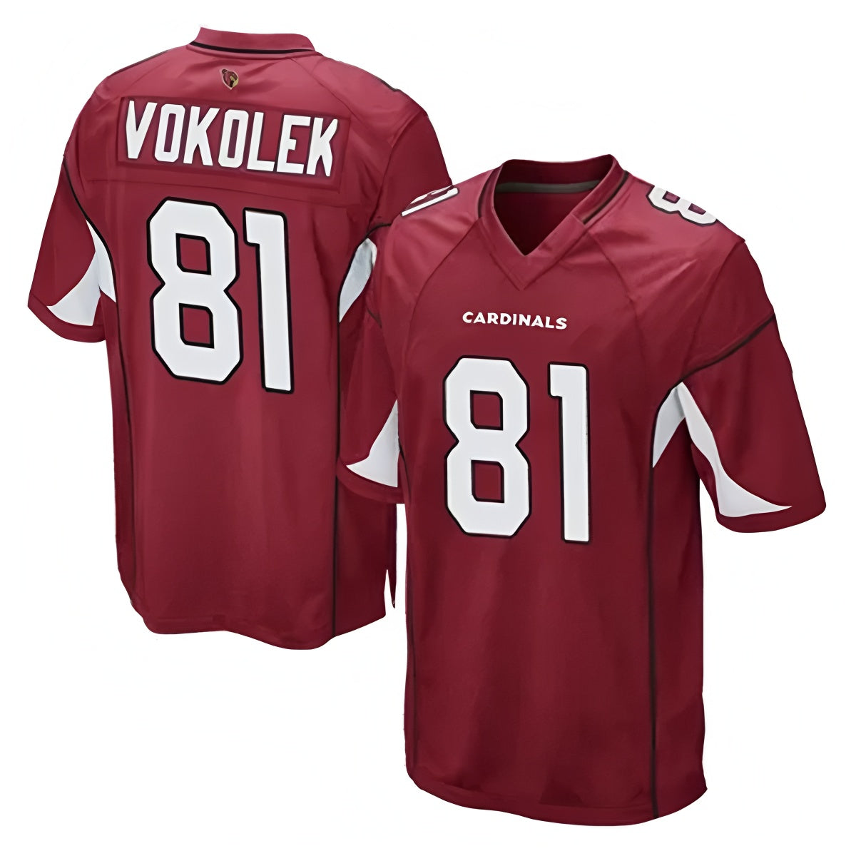 Johmsee A.Cardinals #81 Travis Vokolek Player Cardinal Game Stitched Jerseys