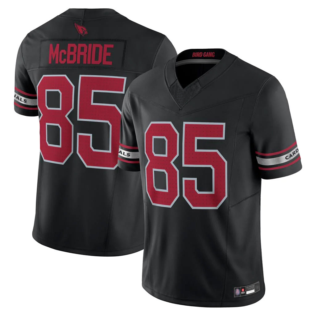 Johmsee A.Cardinals #85 Trey McBride Player Black Vapor F.U.S.E. Limited Home Game Stitched Jerseys