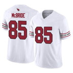 Johmsee A.Cardinals #85 Trey McBride Player White Vapor F.U.S.E. Limited Home Game Stitched Jerseys