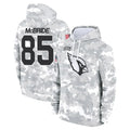 Johmsee A.Cardinals #85 Trey McBride Player Camo Salute to Service Hoodies Stitched Jerseys