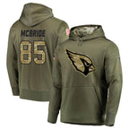 Johmsee A.Cardinals #85 Trey McBride Player Olive Salute to Service Limited Hoodies Stitched Jerseys