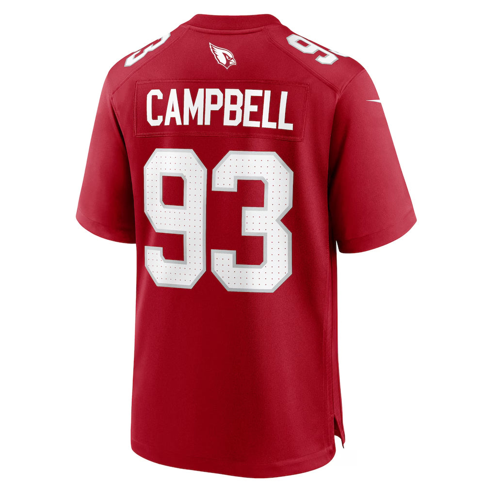 Johmsee A.Cardinals #93 Calais Campbell Player Cardinal Home Game Stitched Jerseys