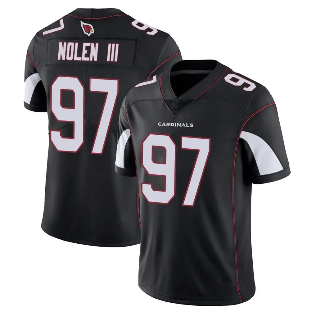 Johmsee A.Cardinals #97 Walter Nolen III Player Black Vapor Limited Home Game Stitched Jerseys