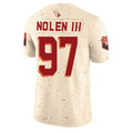 Johmsee A.Cardinals #97 Walter Nolen III Player Cream Rivalries Collection Vapor Limited Home Game Stitched Jerseys