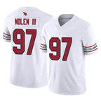 Johmsee A.Cardinals #97 Walter Nolen III Player White Vapor F.U.S.E. Limited Home Game Stitched Jerseys