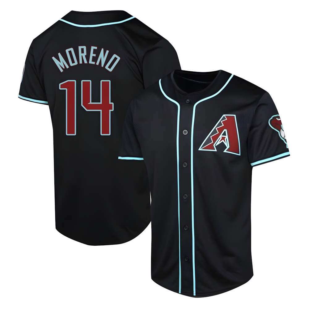 Johmsee A.Diamondbacks #14 Gabriel Moreno Player Black Limited Alternate Stitched Jerseys
