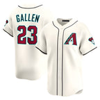 Johmsee A.Diamondbacks #23 Zac Gallen Player Cream Game Limited Stitched Jerseys