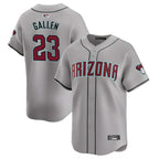 Johmsee A.Diamondbacks #23 Zac Gallen Player Gray Replica Game Stitched Jerseys
