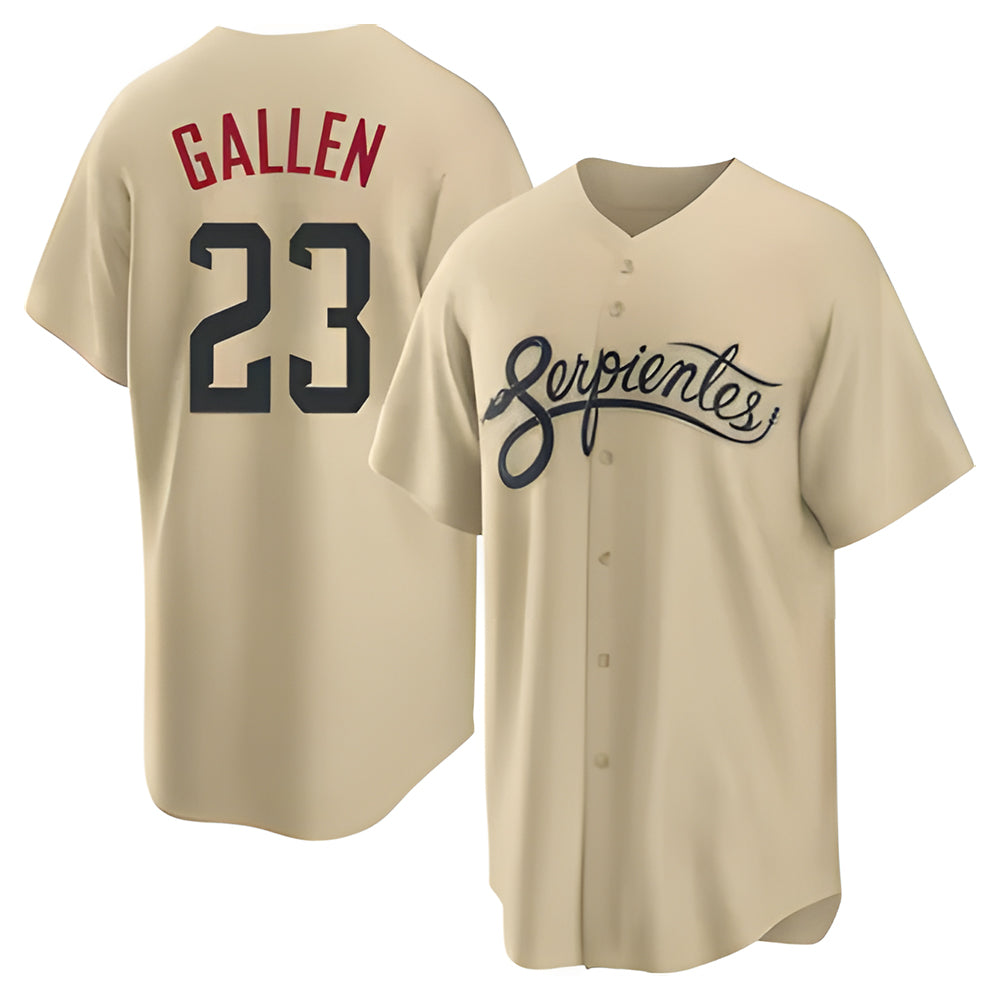 Johmsee A.Diamondbacks #23 Zac Gallen Player Light Brown City Connect Cool Replica Stitched Jerseys