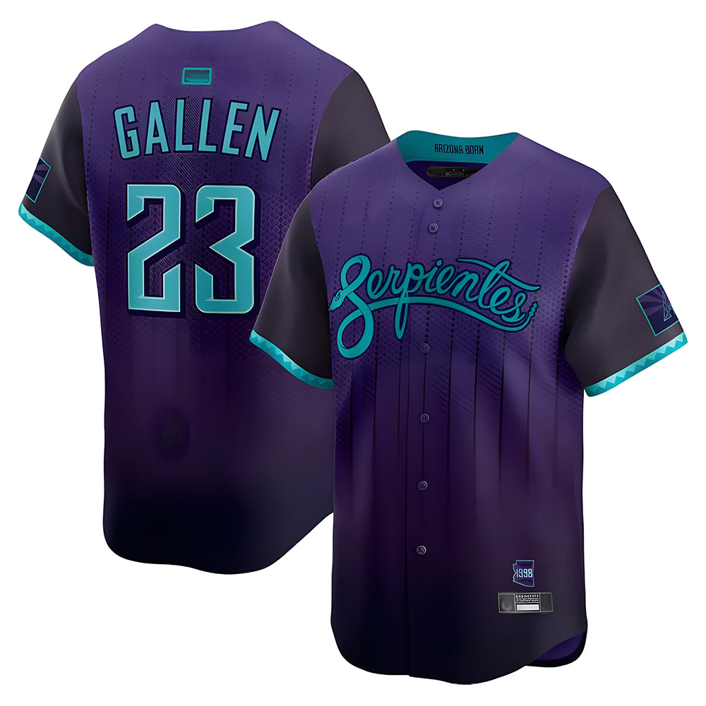 Johmsee A.Diamondbacks #23 Zac Gallen Player Purple City Connect Limited Vapor Stitched Jerseys