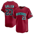 Johmsee A.Diamondbacks #23 Zac Gallen Player Red Blue reserve Replica Game Stitched Jerseys