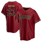 Johmsee A.Diamondbacks #23 Zac Gallen Player Red Replica Game Stitched Jerseys