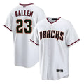 Johmsee A.Diamondbacks #23 Zac Gallen Player White Cool Replica Stitched Jerseys