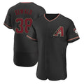 Johmsee A.Diamondbacks #38 Paul Sewald Player  Black Alternate Authentic Stitched Jersey