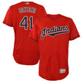 Johmsee A.Diamondbacks #41 Carlos Santana Player Red game time Stitched Jersey