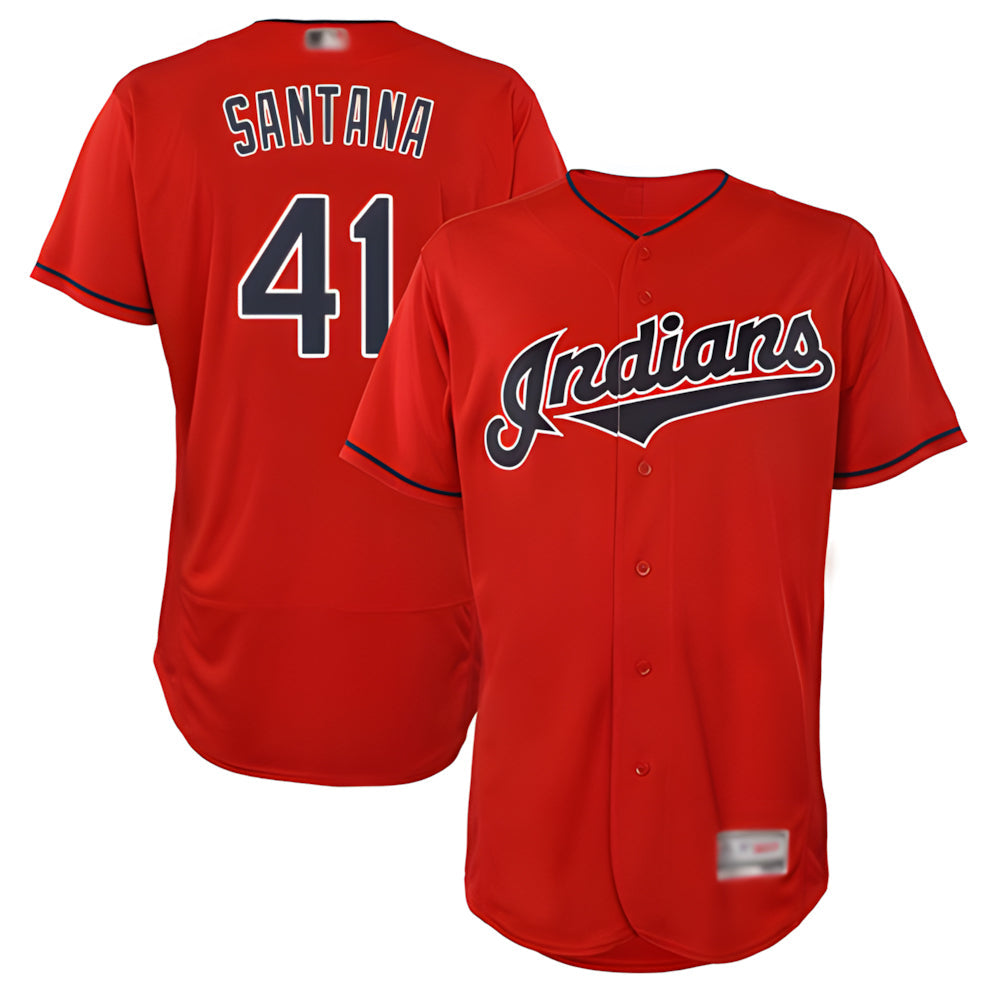 Johmsee A.Diamondbacks #41 Carlos Santana Player Red game time Stitched Jersey