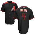 Johmsee A.Diamondbacks #4 Ketel Marte Player Black Big & Tall Replica Limited Stitched Jerseys