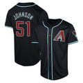 Johmsee A.Diamondbacks #51 Randy Johnson Player Black Limited Alternate Stitched Jerseys