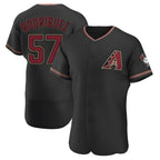Johmsee A.Diamondbacks #57 Eduardo Rodriguez Player Black Alternate Stitched Jersey