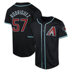 Johmsee A.Diamondbacks #57 Eduardo Rodriguez Player Black Limited Alternate Stitched Jersey