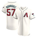 Johmsee A.Diamondbacks #57 Eduardo Rodriguez Player Cream Elite Home Stitched Jersey