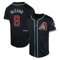 Johmsee A.Diamondbacks #8 James McCann Player Black Red Limited Alternate Stitched Jersey